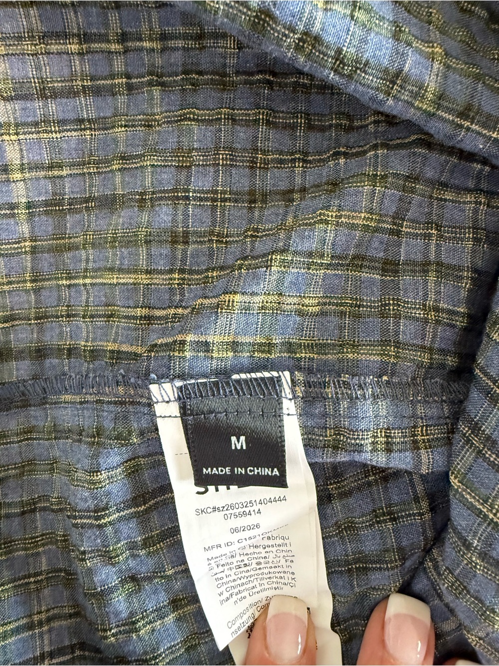 Blue Ruffle-Trim Button Front Women's Top - Picture 7 of 9